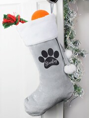 Personalised Pet Paw Print Christmas Stockings by PMC - Image 3 of 3
