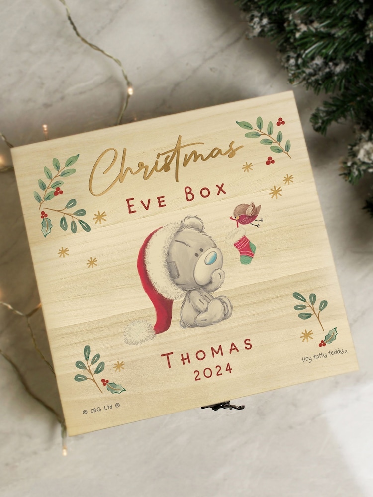 Personalise Christmas Tiny Tatty Teddy Box by PMC - Image 1 of 6