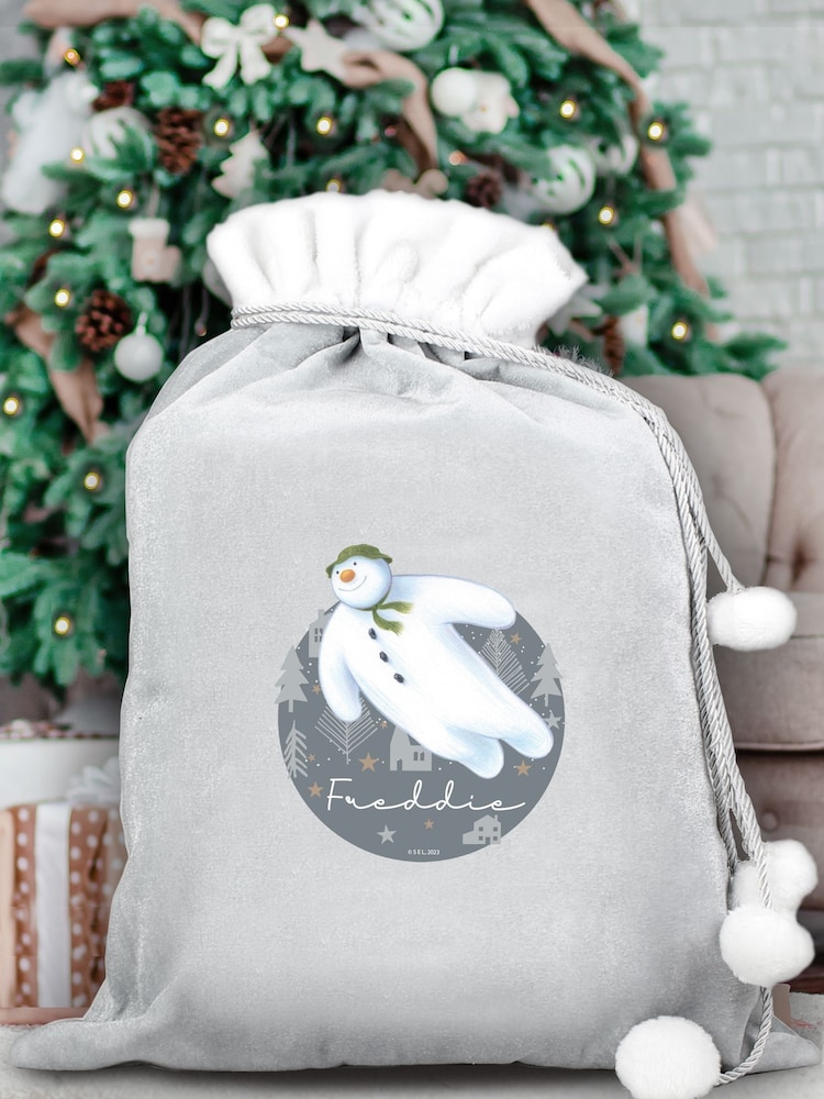 Personalised The Snowman Christmas Sack Exclusive To Next by PMC - Image 1 of 2 Personalised The Snowman Christmas Sack Exclusive To Next by PMC - Image 1 of 2