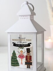 Personalised Nutcracker Light Up Christmas Lantern by PMC - Image 3 of 3