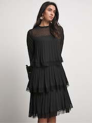 Joanna Hope Многоярусный черный платья с кружевной отделкой - Image 1 of 4
