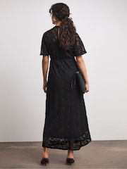 Joanna Hope Lace Angel Sleeve Midi Dress With Keyhole Detail - Image 2 of 4
