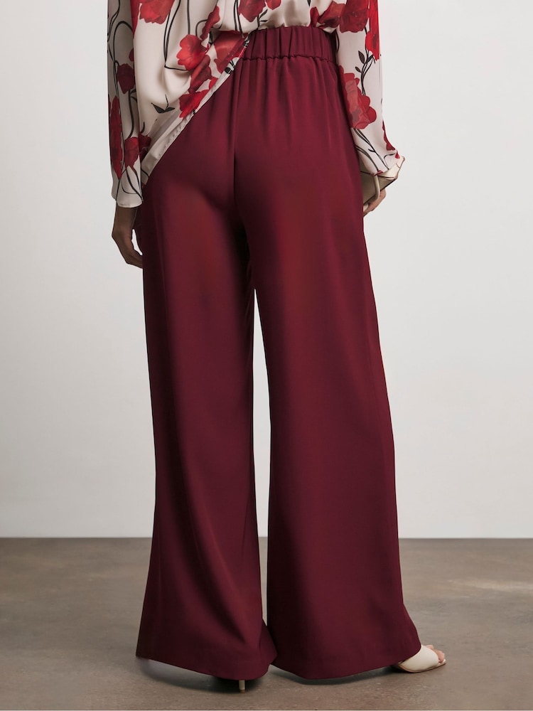 Joanna Hope Red Wide Leg Trousers - Image 2 of 4