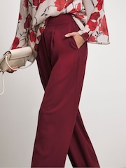 Joanna Hope Red Wide Leg Trousers - Image 4 of 4