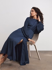 Joanna Hope синий атлас платья - Image 2 of 4