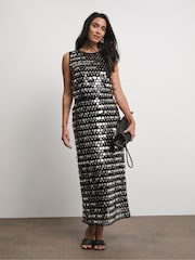 Joanna Hope Paiete Shell Negru Top - Image 4 of 4
