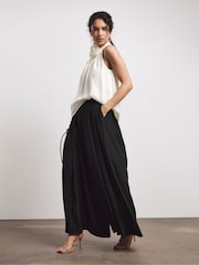 Joanna Hope Corsage Halter Neck White Top - Image 3 of 4