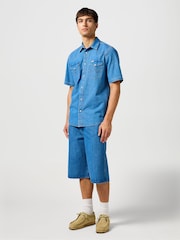 Синий - Шорты из % хлопка Wrangler 100 - Image 4 of 7