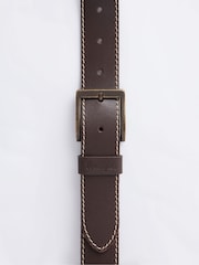 Wrangler Brown Metal Loop Belt - Image 2 of 4