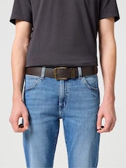Wrangler Brown Metal Loop Belt - Image 3 of 4