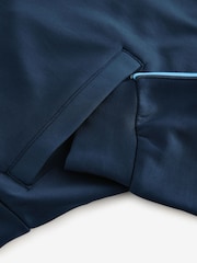 Navy Retro Tracksuit Jacket with Contrast Piping - Image 3 of 3