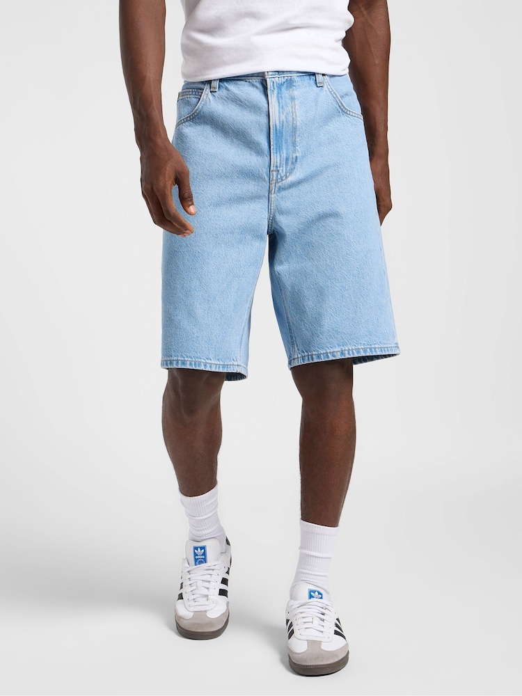 Lee Blue Asher Loose Fit 100% Cotton Shorts - Image 1 of 8