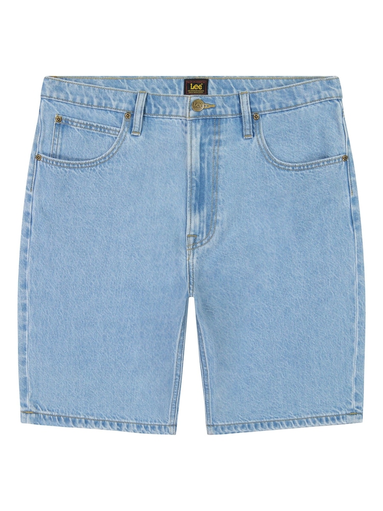Lee Blue Asher Loose Fit 100% Cotton Shorts - Image 7 of 8
