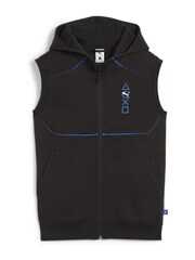 Puma Black Boys Playstation Youth Sleeveless Hoodie - Image 4 of 5