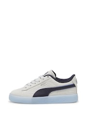 Puma Grey Kids Boys Playstation Suede Sneakers - Image 1 of 7