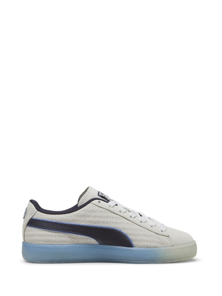 Puma Grey Youth Boys Playstation Suede Sneakers - Image 1 of 7