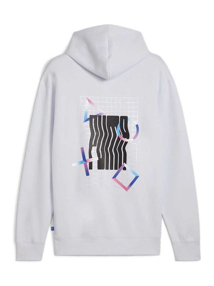 Puma Grey Mens Playstation Hoodie - Image 7 of 7