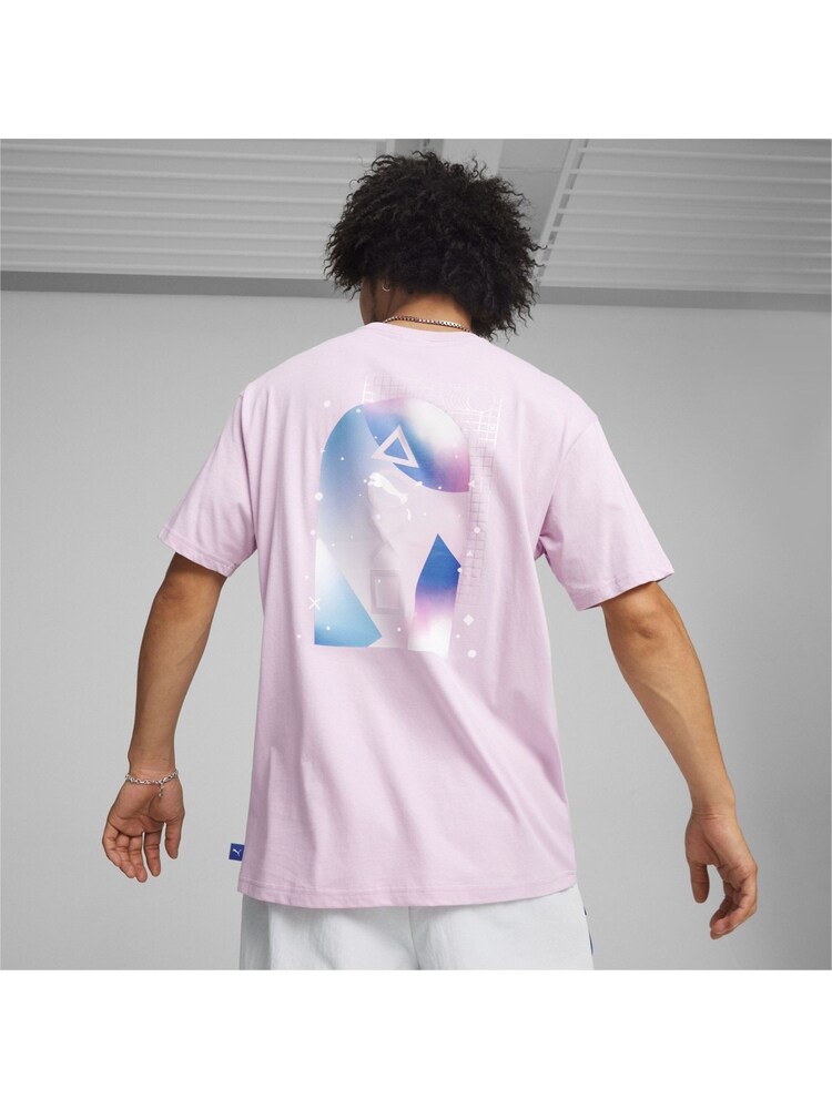 Puma Purple Mens Playstation T-Shirt - Image 2 of 7