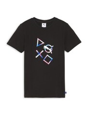 Puma Black Youth Boys Playstation T-Shirt - Image 4 of 5