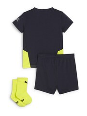 Puma Blue Boys Youth Manchester City Away Baby Kit 24/25 - Image 2 of 5