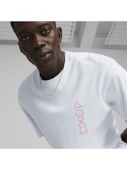 Puma Grey Mens Playstation T-Shirt - Image 4 of 7