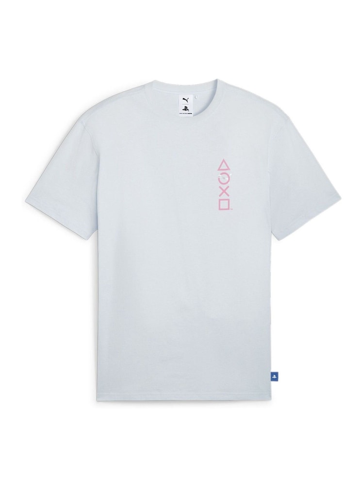 Puma Grey Mens Playstation T-Shirt - Image 7 of 7