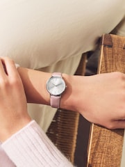 Pink Shimmer Simple Strap Watch - Image 1 of 5
