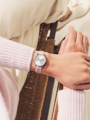 Pink Shimmer Simple Strap Watch - Image 2 of 5