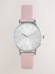 Pink Shimmer Simple Strap Watch - Image 3 of 5