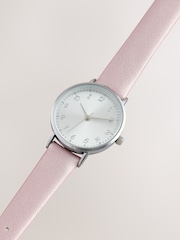 Pink Shimmer Simple Strap Watch - Image 4 of 5