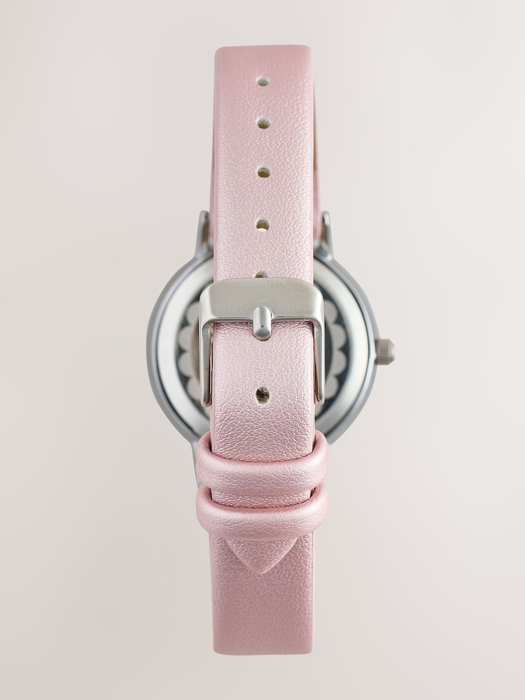 Pink Shimmer Simple Strap Watch - Image 5 of 5