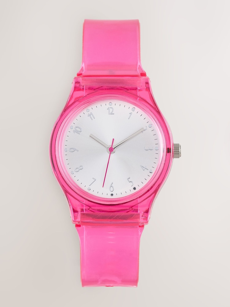 Pink Jelly Strap Watch - Image 3 of 5