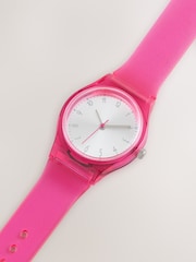 Pink Jelly Strap Watch - Image 5 of 5