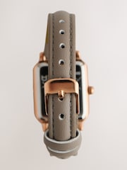Mink Brown Rectangle Watch - Image 2 of 3