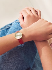 Red Simple Strap Watch - Image 3 of 6
