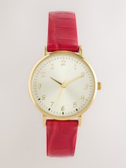 Red Simple Strap Watch - Image 4 of 6
