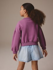 Berry Pink Slogan Varsity Sweatshirt (3-16yrs) - Image 3 of 4