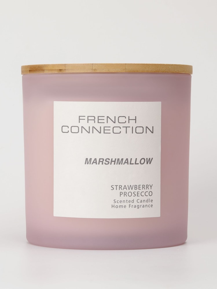 French Connection Pink Pastel Range Strawberry Prosecco Candle 1.5KG - Image 2 of 6