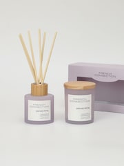 French Connection Lilac Pastel Range Orchid Petal 130G Candle and 100ML Reed Diffuser Gift Set - Image 4 of 5