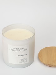 French Connection White Pastel Range Sea Salt Coconut Candle 1.5KG - Image 1 of 5