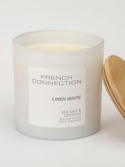 French Connection White Pastel Range Sea Salt Coconut Candle 1.5KG - Image 2 of 5