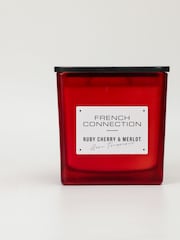 French Connection Red Square Range Cherry Merlot Candle 830G - Image 1 of 6