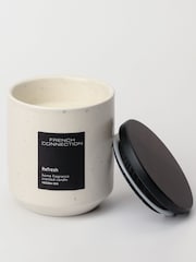 French Connection White Stone Range Iris Blossom Candle 224G - Image 1 of 4
