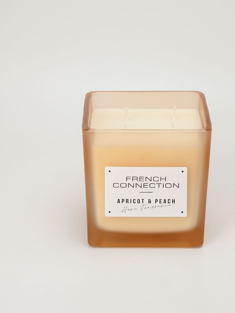 French Connection Square Range Apricot Peach Candle 830G - Image 2 of 6 French Connection Square Range Apricot Peach Candle 830G - Image 2 of 6