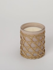 French Connection Stone Woven Detail Stone Bergamot Jasmine Candle 200G - Image 3 of 5