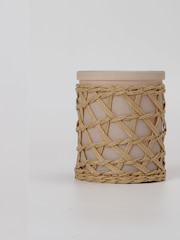 French Connection Stone Woven Detail Stone Bergamot Jasmine Candle 200G - Image 4 of 5