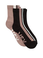 Victoria's Secret Candelight Rose Nude and Black 2 Pack Quarter Socks - Image 1 of 1