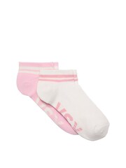 Victoria's Secret White and Chalk Rose Pink 2 Pack Ankle Socks - Image 1 of 1