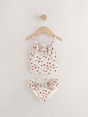 Cream/Pink/Green Cath Kidston Cherry Print Tankini (3mths-7yrs) - Image 6 of 9