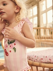Rosa - Cath Kidston Cherry Stripe Swimsuit (3mths-7yrs) - Imagen 3 de 7